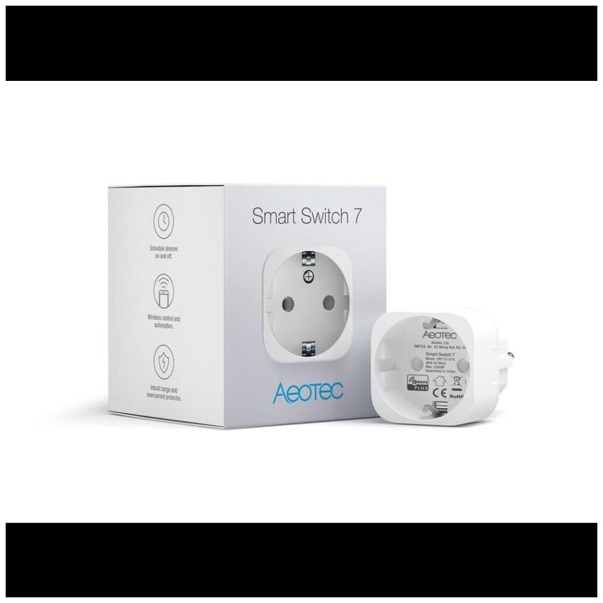 Tomada inteligente Z-Wave Aeotec Smart Switch 7 com monitorização de energia