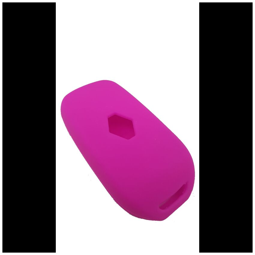 Capa silicone Renault, três botões, rosa