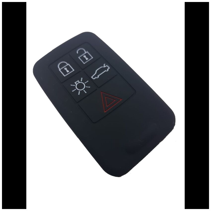 Capa silicone Volvo, cinco botões, negra