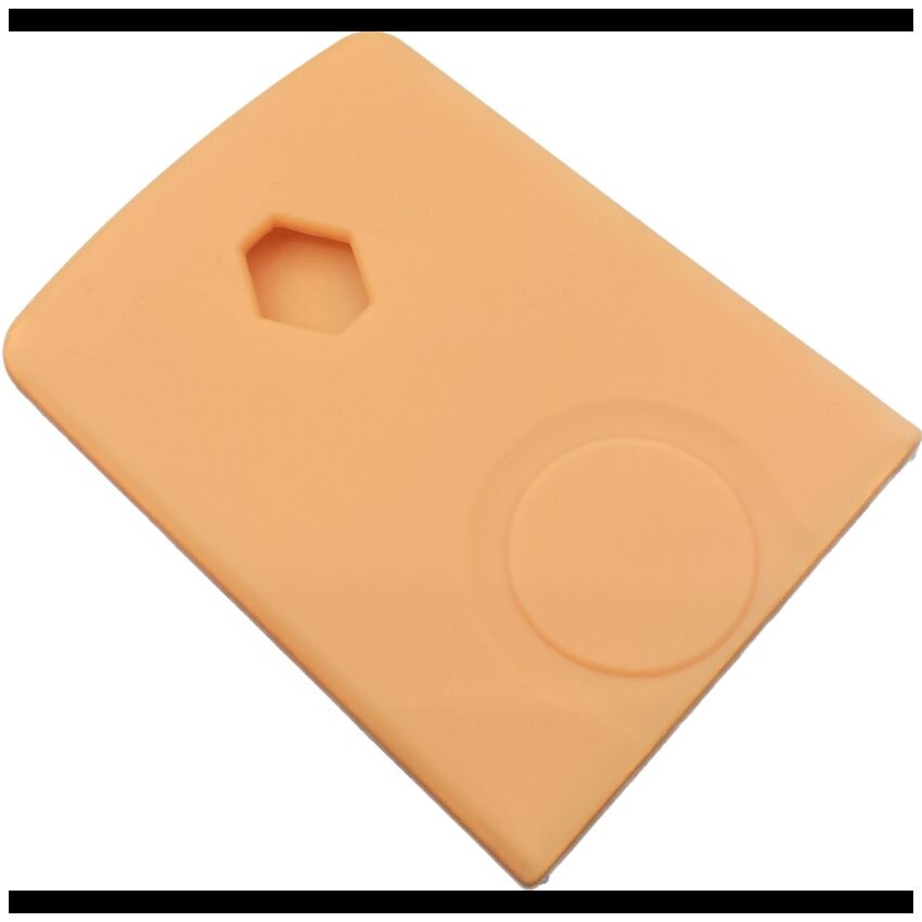 Capa silicone Renault, quatro botões, laranja