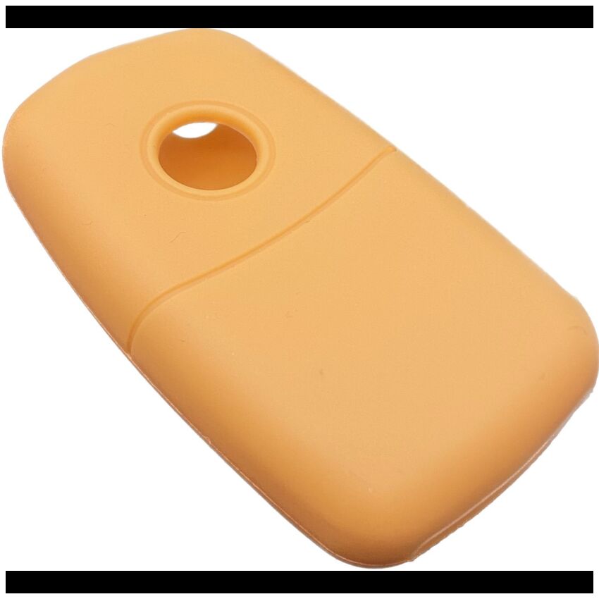 Capa silicone Volkswagen, três botões, laranja