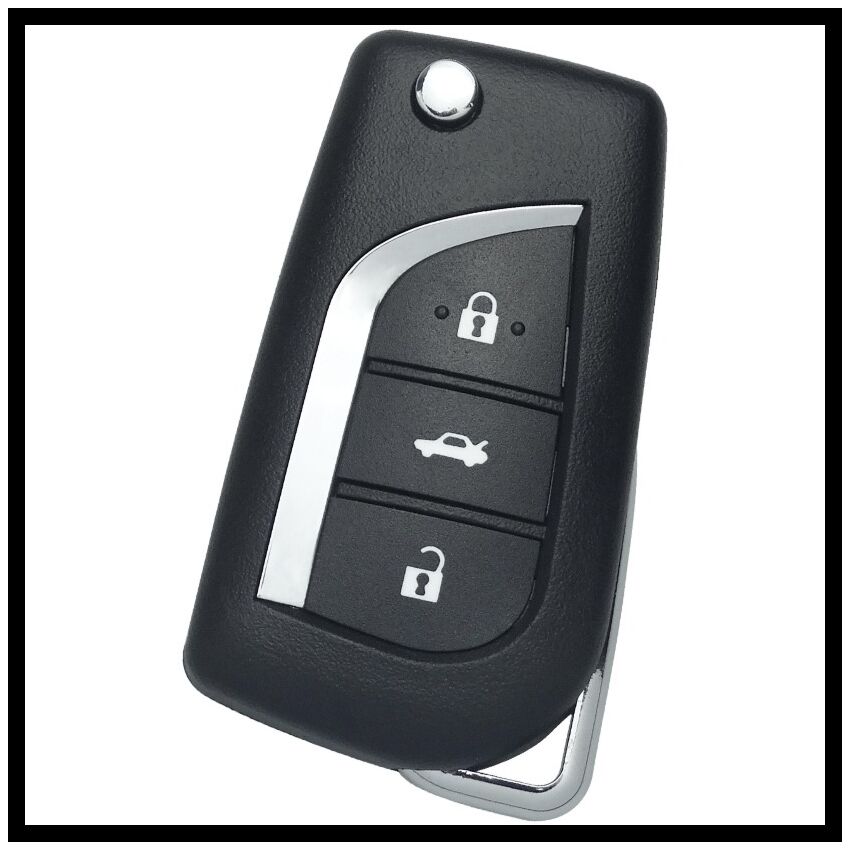 Caixa Para Comando Toyota Flip 3 Botões