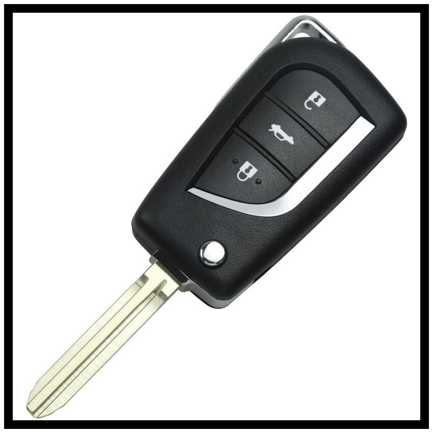 Caixa Para Comando Toyota Flip 3 Botões