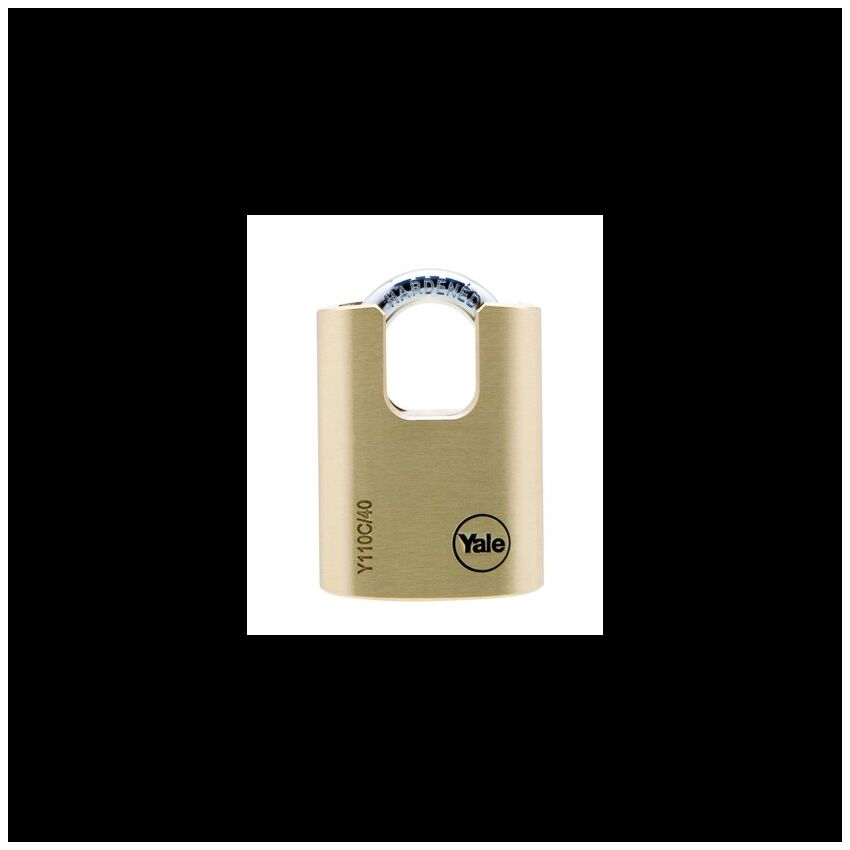 Aloquete Yale 40mm latão arco protegido