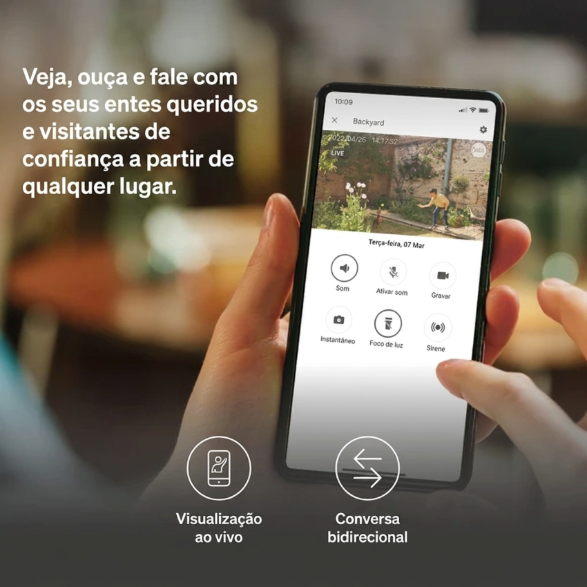 Câmara Inteligente Exterior Yale SV-OC-1A-W 1080p Wi‑Fi