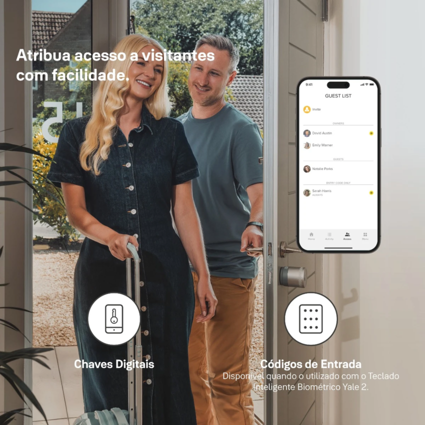 LINUS L2 LITE SMART LOCK - PRETO