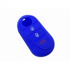 Capa silicone Alfa Romeo, três botões, azul