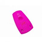 Capa silicone BMW, três botões, rosa