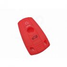 Capa silicone BMW, três botões, vermelho