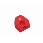 Capa silicone BMW, três botões, vermelho