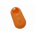 Capa silicone Fiat, flip três botões, laranja