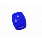 Capa silicone Honda, dois botões, azul