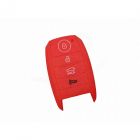 Capa silicone Kia, quatro botões, proximidade, vermelho