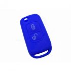 Capa silicone Mercedes, dois botões, azul