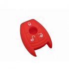 Capa silicone Mercedes, três botões, vermelho