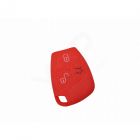 Capa silicone Mercedes, três botões, Smartkey (antiga), vermelho