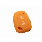 Capa silicone Renault, dois botões, laranja