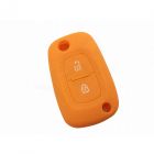 Capa silicone Renault, dois botões, laranja