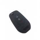 Capa silicone Renault, três botões, negra