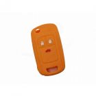 Capa silicone Opel, flip três botões, laranja