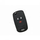 Capa silicone Opel, flip três botões, negra