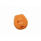 Capa silicone Volkswagen, dois botões, laranja