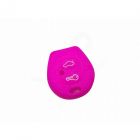 Capa silicone Volkswagen, dois botões, rosa