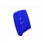 Capa silicone Volkswagen, três botões, azul