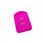 Capa silicone Opel, dois botões, rosa