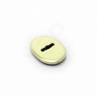 Espelho oval Mottura, para chave de duplo palhetão, dourado