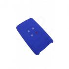 Capa silicone Renault, quatro botões, Smartkey proximidade, azul