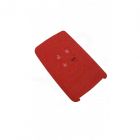 Capa silicone Renault, quatro botões, Smartkey proximidade, vermelho