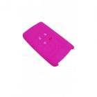 Capa silicone Renault, quatro botões, Smartkey proximidade, rosa