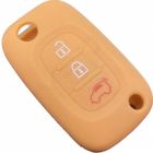 Capa silicone Smart, três botões, laranja
