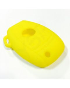 Capa silicone Mercedes, três botões, amarela