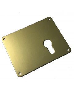 Espelho retangular Mottura interior, para cilindro de perfil europeu, porta direita, em bronze