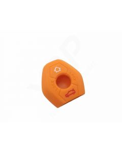 Capa silicone BMW, três botões, laranja