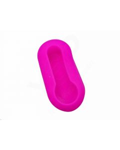 Capa silicone Fiat, flip três botões, rosa