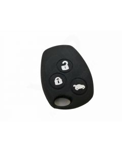 Capa silicone Renault, três botões, negra