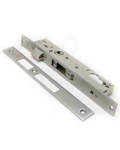 Fechadura de embutir alumínio Tesa 4240, entrada 20mm, inox