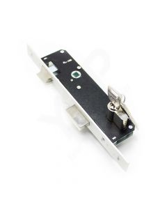 Fechadura de embutir alumínio SOFI 10493 (c/ cilindro 30x30 mm, niquelado), entrada 30mm, niquelado