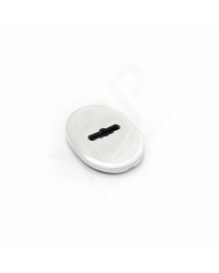 Espelho oval Mottura, para chave de duplo palhetão, cromado