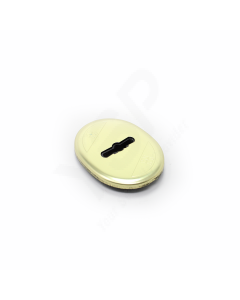 Espelho oval Mottura, para chave de duplo palhetão, dourado