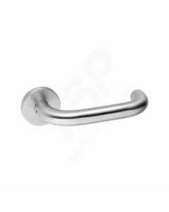 Puxador de muleta JNF, com roseta, inox satinado IN.00.028.B.R04M