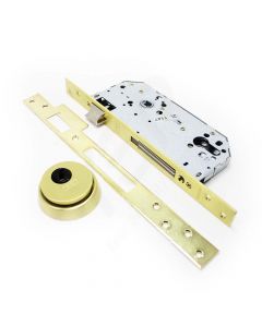 Fechadura de embutir madeira Tesa R200N, entrada 60 mm, latão