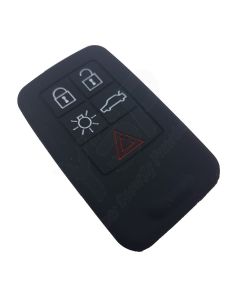 Capa silicone Volvo, cinco botões, negra