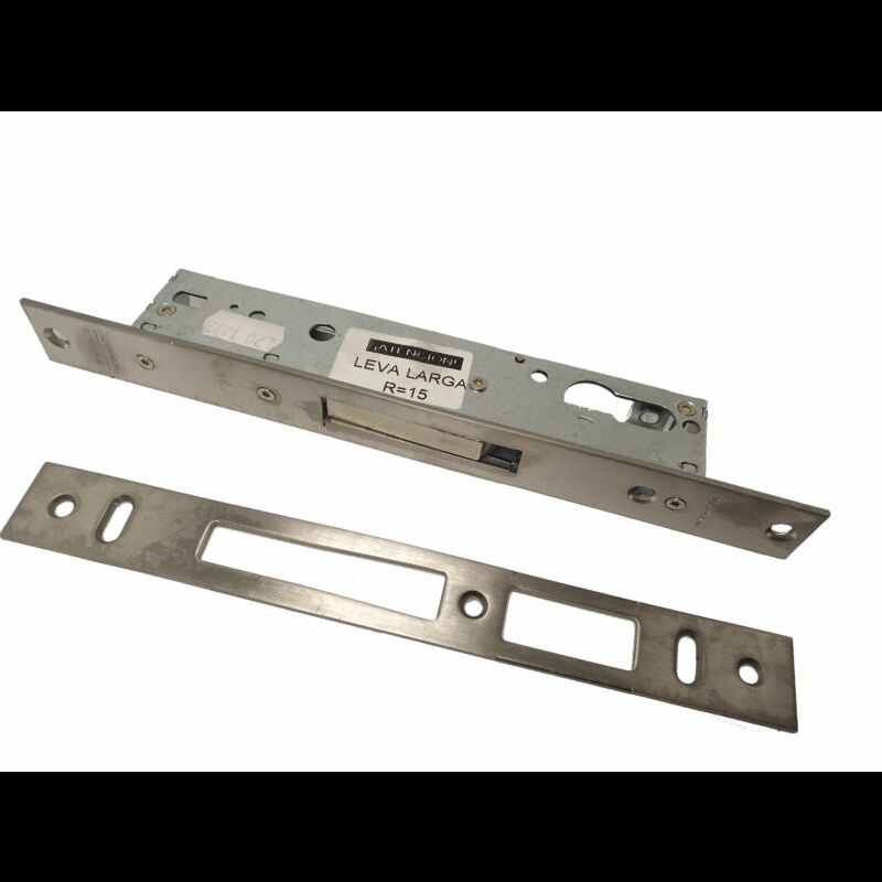 Fechadura de embutir alumínio Tesa 4211 só c/ trinco, entrada 20mm, niquelado