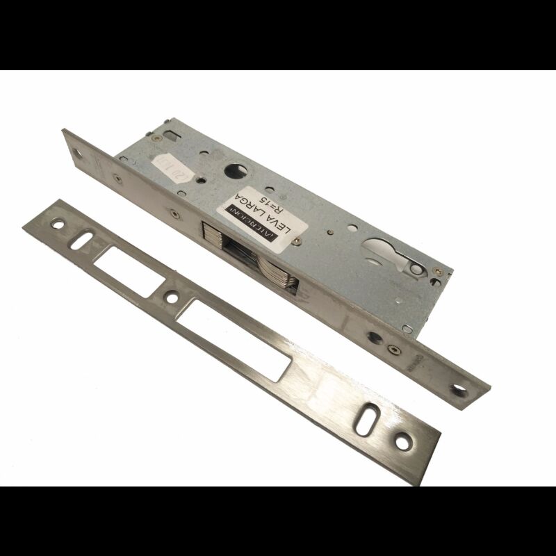 Fechadura de embutir alumínio Tesa 4241 sem trinco, entrada 30mm, inox