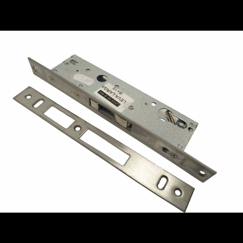 Fechadura de embutir alumínio Tesa 4241 sem trinco, entrada 35mm, inox