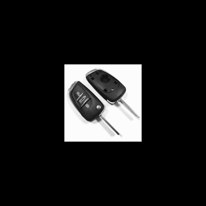 Caixa Para Comando Peugeot Flip 3 Botões (Mala) Modelo Novo